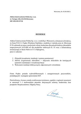 Aldesa Construcctiones Polska 2021